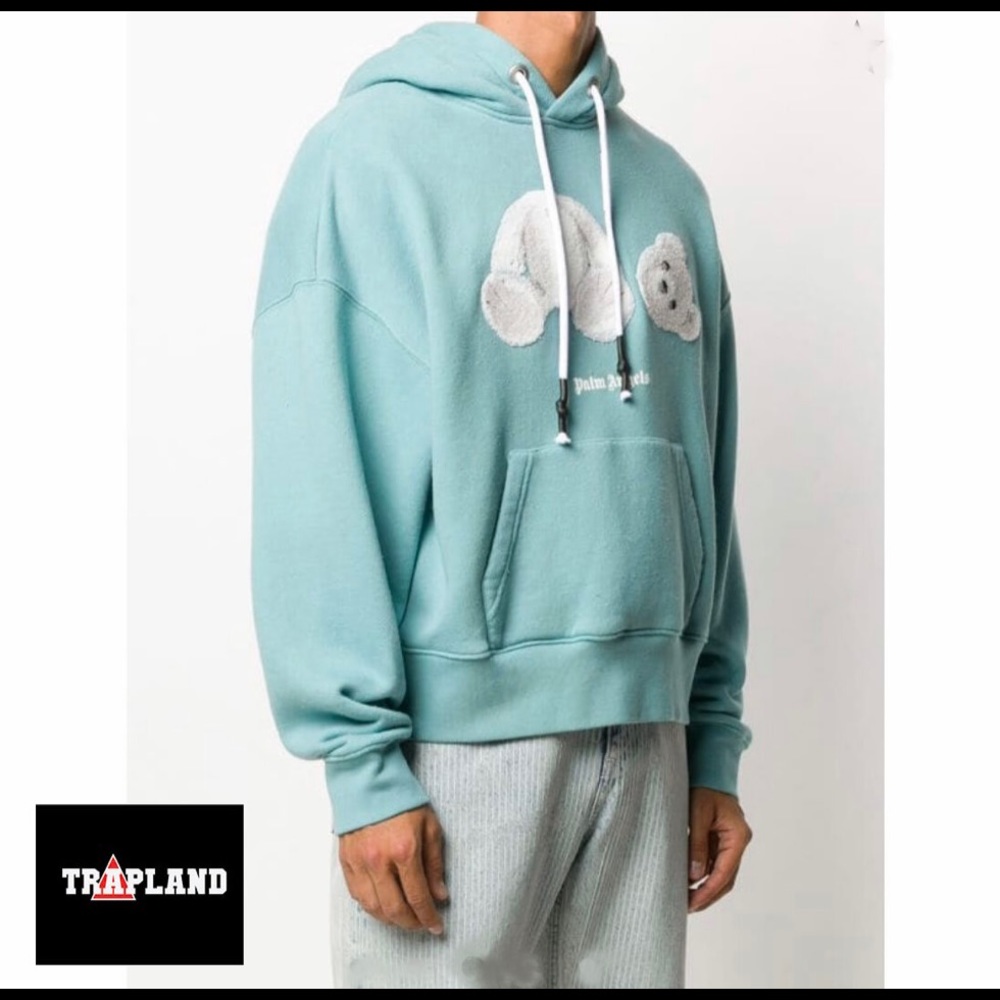 PALM ANGELS TEDDY BEAR HOODIE